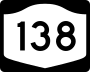 New York State Route 138 marker