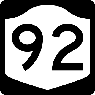 <span class="mw-page-title-main">New York State Route 92</span> Highway in New York