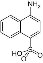 Structural formula of 4-aminonaphthalene-1-sulfonic acid