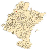 Localização do município de Lecumberri em Navarra
