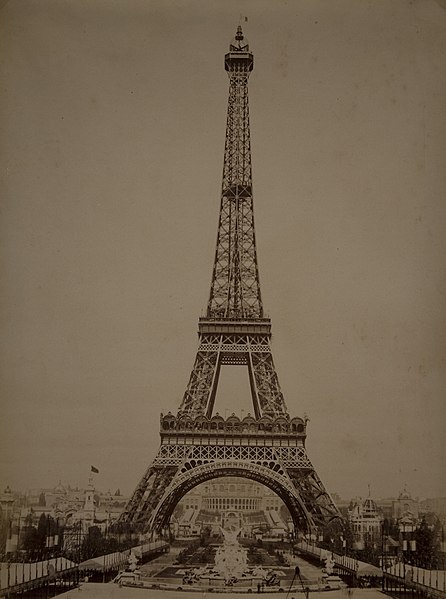 File:Neurdein Frères, Eiffel Tower during 1889 Exposition.jpg