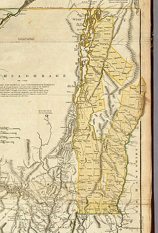 <span class="mw-page-title-main">New Hampshire Grants</span> Land grants in colonial New Hampshire (1749-64); later became the Republic of Vermont