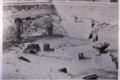 Photograph of the ruins of Chrome City in 1864