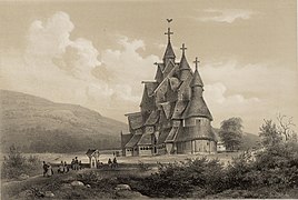 Illustration from "Norge fremstillet i Tegninger", 1848