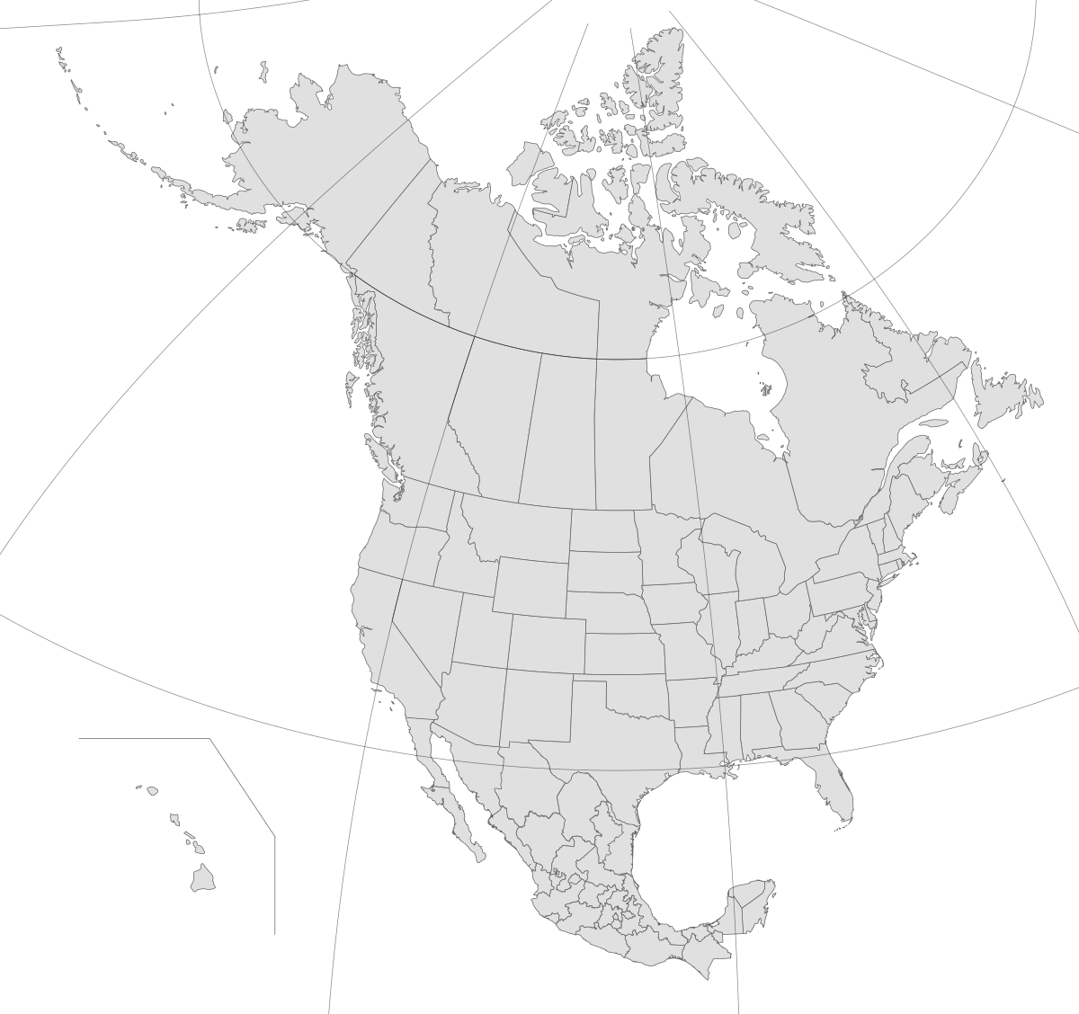 Free North America Map Svg 496 SVG PNG EPS DXF File