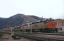 The North Coast Hiawatha at Missoula in May 1974