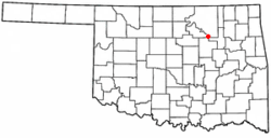 Location of Oak Grove, Oklahoma