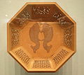 Octagonal box with double fish motif