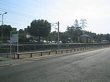 The now demolished Victoria Park station in April 2005 Old Victoria Park station 2005.jpg