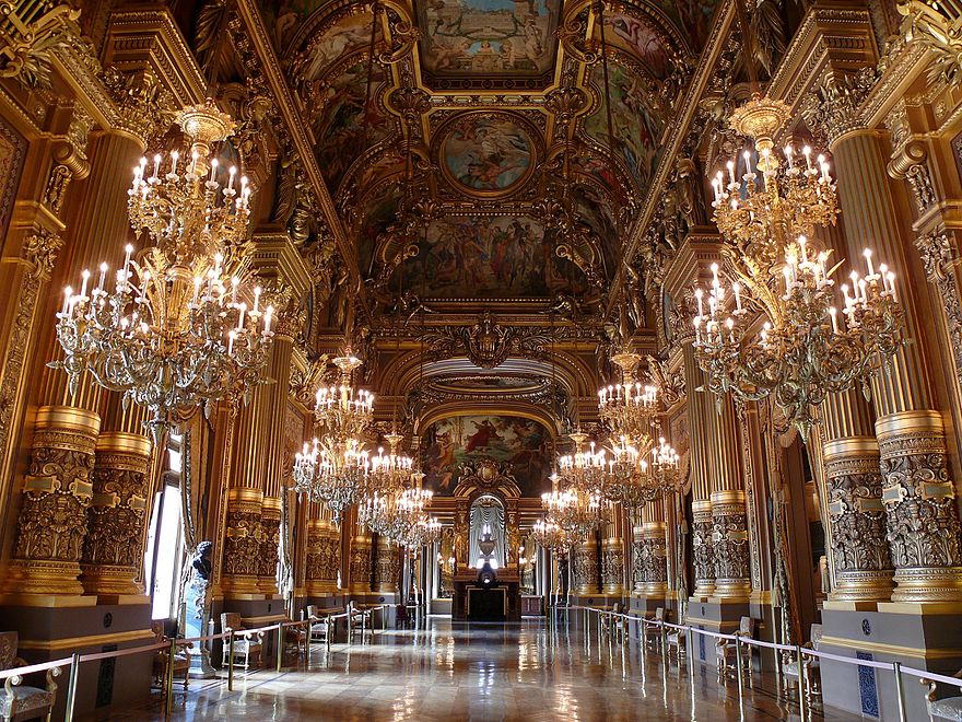 The Grand Foyer at the Palais Garnier
