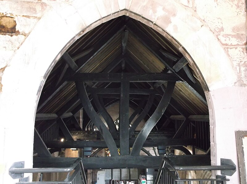File:Original timber roof in St Michael's Church, Chester (6).JPG