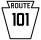 Pennsylvania Route 101 marker