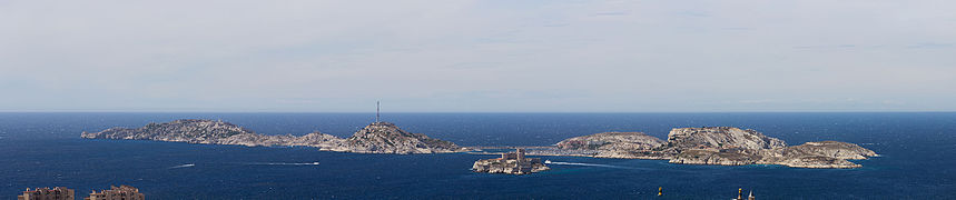 Panorama de l'archipel du Frioul.