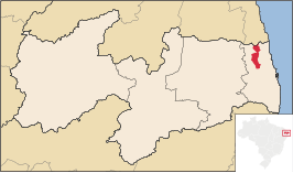 Kaart van Mamanguape