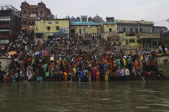 Kedar Ghat during Kartika Purnima