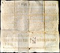 Pergamena di Federico II, 1241, che cita la Villa di Azzano