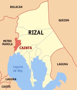 Cainta na Rizal Coordenadas : 14°34'N, 121°7'E