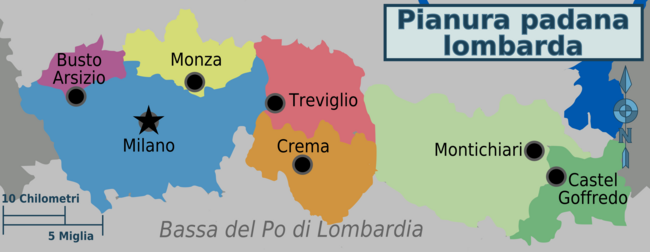 Mappa divisa per regioni