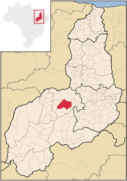 Localização de Itaueira no Piauí