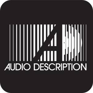 Logo for Audio Description used in credits and covers