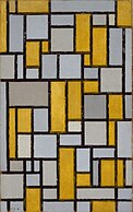 Piet Mondrian, Composition with Grid No. 1 (1918), 80.2 x 49.9 cm.