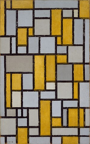 Piet Mondrian - Izgaralı Kompozisyon ^1 - 63.16 - Güzel Sanatlar Müzesi, Houston.jpg