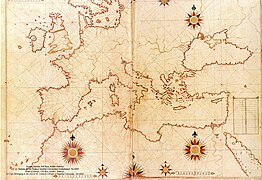 Uit de Piri Reis-kaart van 1513