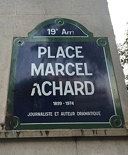 Illustratieve afbeelding van het artikel Place Marcel-Achard