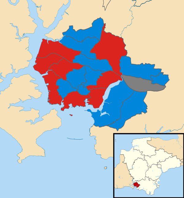 Plymouth City Council election 2010 map.svg