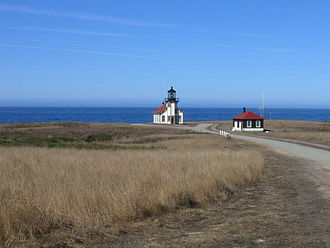 A more distant view of the lighthouse Point Cabrillo Lighthouse.jpg