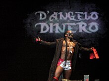 D'Angelo Dinero at a TNA wrestling event in 2010 Pope Dinero.jpg