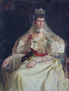 Portrait of Knyaginya Marie Louise of Bourbon-Parma of Bulgaria - oil painting.jpg