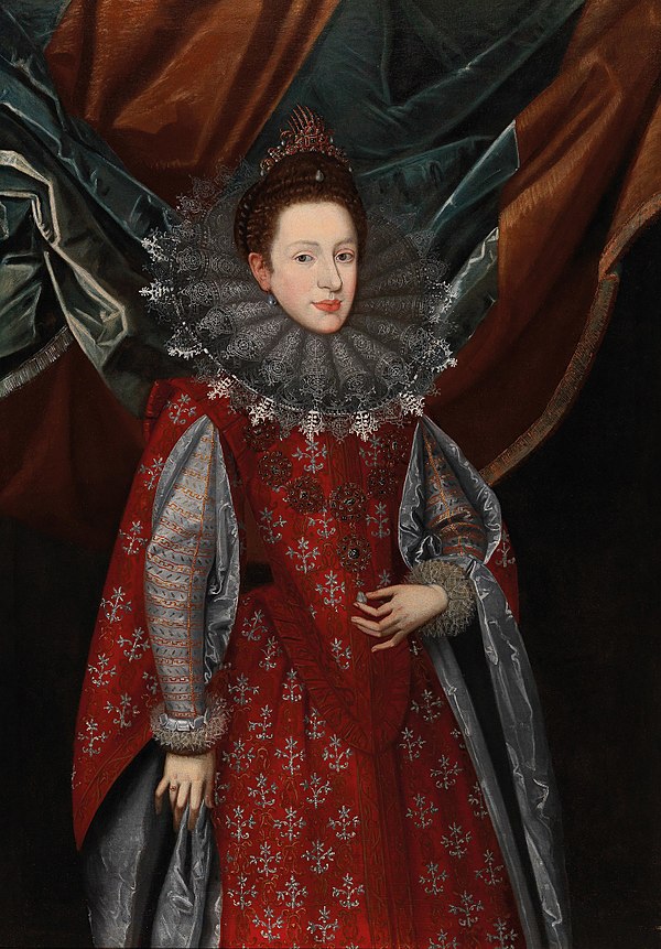 Margaret of Savoy, Duchess consort of Mantua and Montferrat (oil by Frans Pourbus)