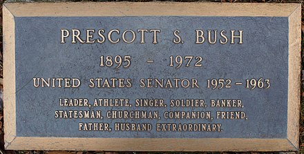 The grave of Prescott Bush