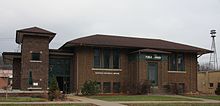 Chatfield Public Library (also home to the Chatfield Historical Museum), originally built as a Carnegie library. PublicLibraryChatfieldMN.jpg