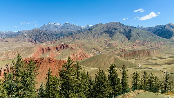 View of Qilian Mountains