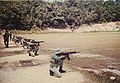 Malaysian army soldiers shooting with HK33