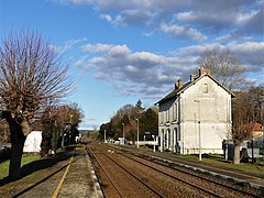 Les voies en direction de Périgueux.