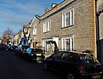 Red Lion Hotel, with front boundary railings attached