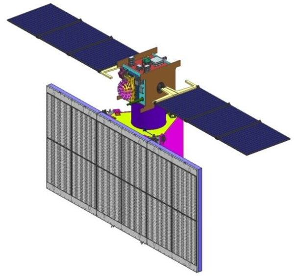 Render of Radar Imaging Satellite RISAT-1 in deployed configuration.png