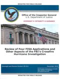 Thumbnail for Inspector General report on the Crossfire Hurricane investigation