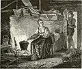 Matlaging i røykstue i gammel tid.