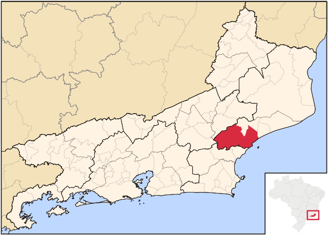 Localização de Macaé no Rio de Janeiro