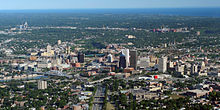 Urban Rochester as seen from the air Rochester aerial aug 17 2007.jpg