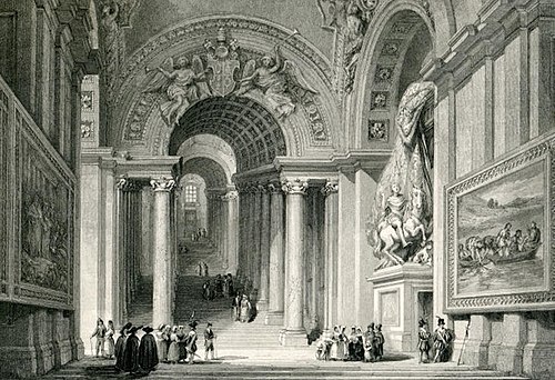 The Scala Regia, with sculptures by Bernini.