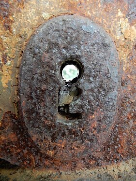 Rusty keyhole