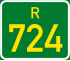 Streeksroete R724 shield