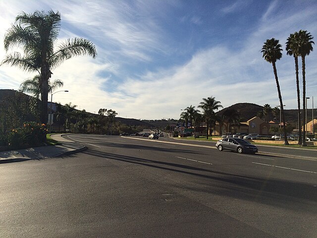 SR 94 westbound at the eastern intersection with SR 54