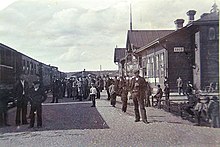 Salo railway station in 1900 Salon rautatieasema1900.jpg