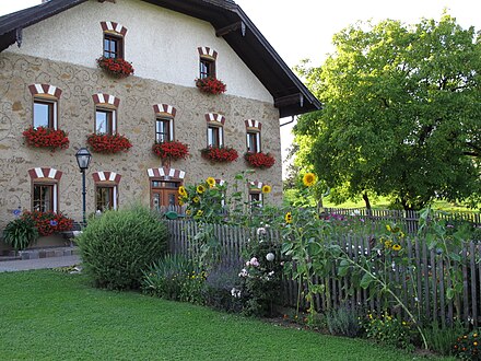 A traditional farmhouse in the Salzburg area